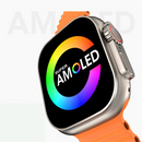 AMOLED W69 + Ultra Smart Watch MicroOS 10 Ilha Dinâmica 2GB ROM Série 9 Plus Bússola NFC Chamada De Música Smartwatch