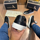 Sapatênis Masculino Reserva em Couro Preto
