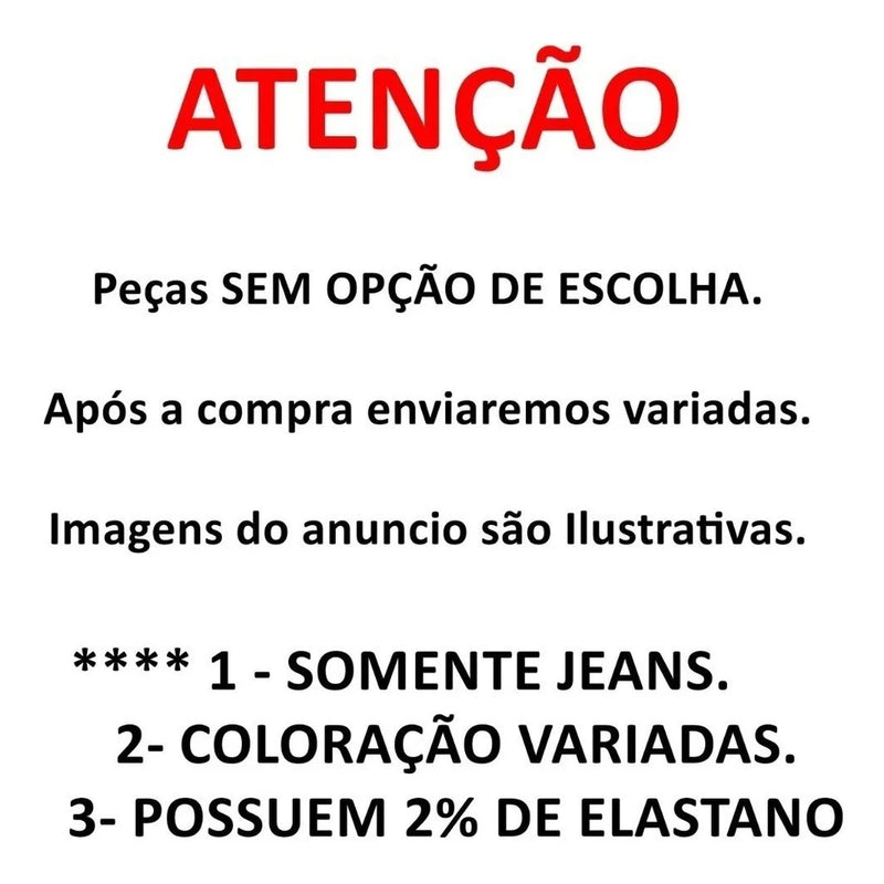 Kit 3 Men's Elastane Jeans Shorts Assorted Models Promotion With Lycra