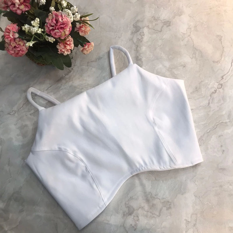 Cropped Gringa with detail in the middle and ties at the back Fashion 2023 111