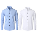 Kit 02 Camisa Social Versátil Anti-Odor Anti-Amassado - Slim Fit