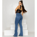 Calça Lipo Slim Flare – Feminina Jeans Claro