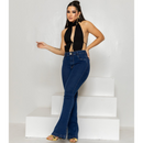 Calça Lipo Slim Flare – Feminina Jeans Escuro