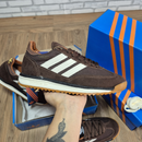 Tênis Masculino Adidas SL Premium – Marrom Branco