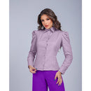 Camisete Feminina Branca Blusa Branca Manga Bufante Reveillon Manga Princesa Cinturada Moda