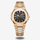 Relógio Masculino Casual em Aço 40mm - Preto