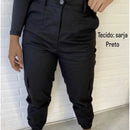 Calça cargo jogger Sarja skatista Com bolso Feminina