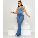 Calça Lipo Slim Flare – Feminina Jeans Lavagem Claro
