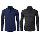 Kit 02 Camisa Social Versátil Anti-Odor Anti-Amassado - Slim Fit