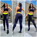 conjunto calça leg legging detonado mais top feminino suplex academia treino
