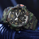 SMAEL Original Men's Watch Fashion Waterproof Military Watches Digital Casual Camouflage 8008M