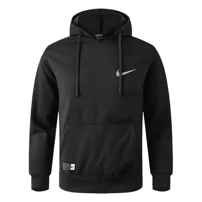 Blusa De Moletom Masculina Simbolo Pequeno Cores Variadas Com Capuz Bolso e Cordão