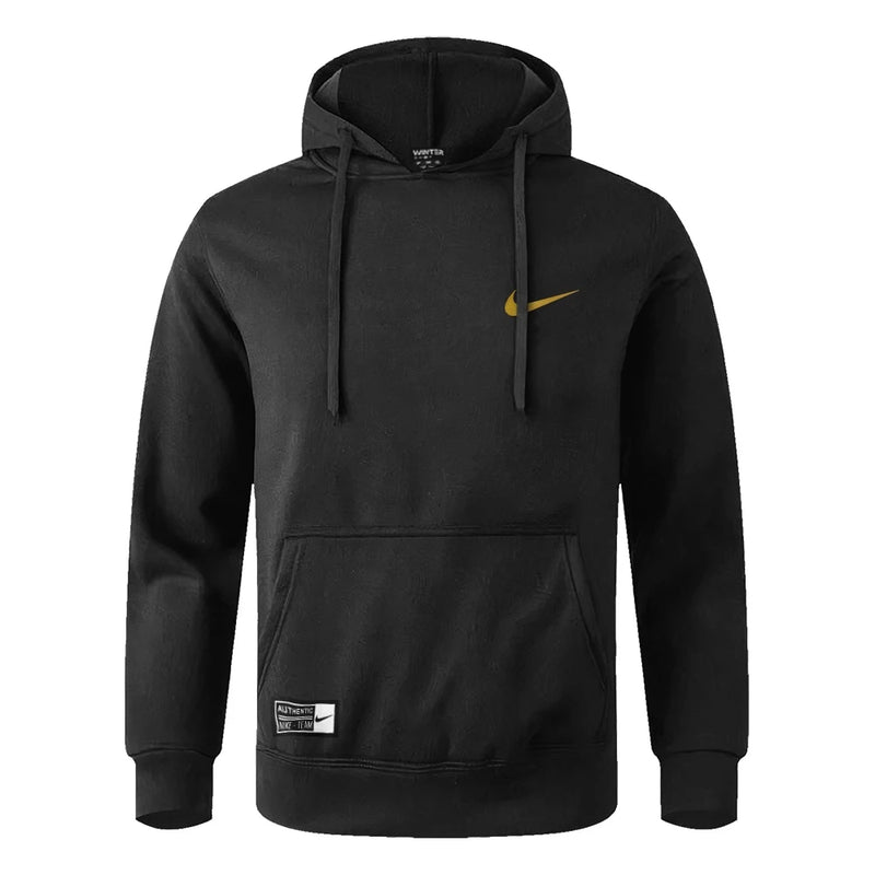 Blusa De Moletom Masculina Simbolo Pequeno Cores Variadas Com Capuz Bolso e Cordão