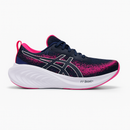 Tênis Feminino ASICS GEL-Cumulus 25 – Amortecimento e Estilo Azul Marinho Rosa