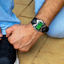 Relógio Masculino Mormaii Esportivo Prova D'Água Digital Bússola Preto e Prata MO1324AB/1P