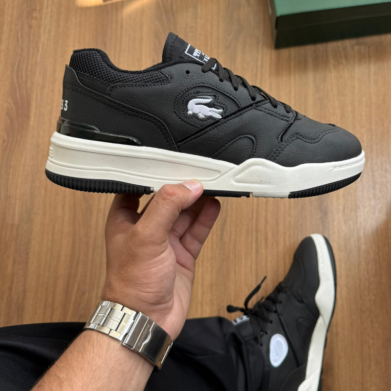 TÊNIS LACOSTE TENNIS 1933 PRETO – LINHA PREMIUM