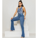 Calça Lipo Slim Flare – Feminina Jeans Lavagem Claro