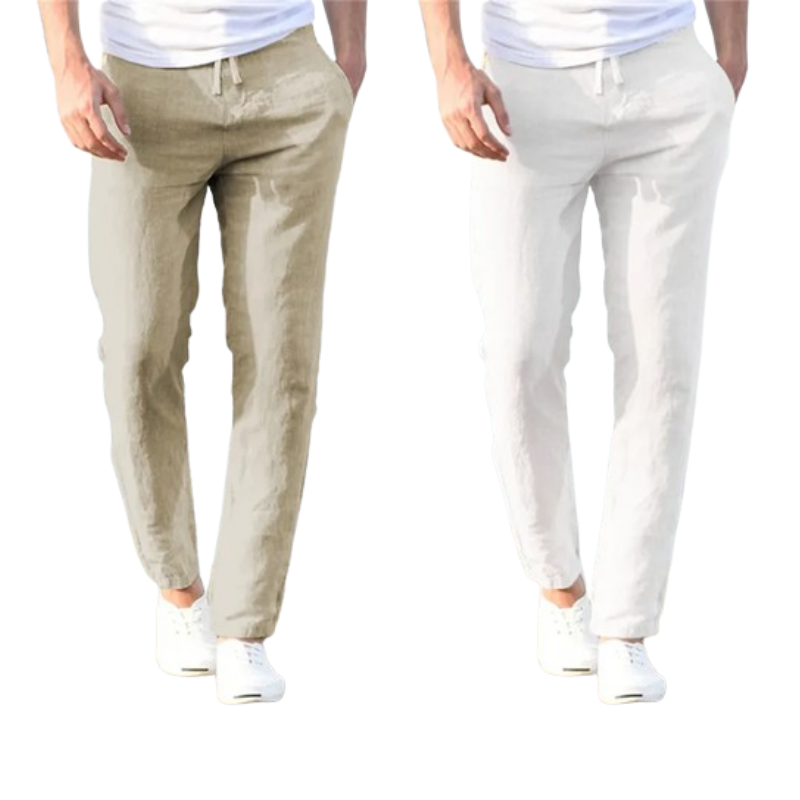 Kit 02 Calça de Linho / Algodão - Pardal