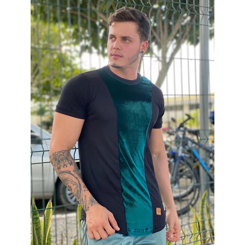 Camisa Longline masculina estampada, camisa oversized com estampa, camiseta Longline, blusa masculino