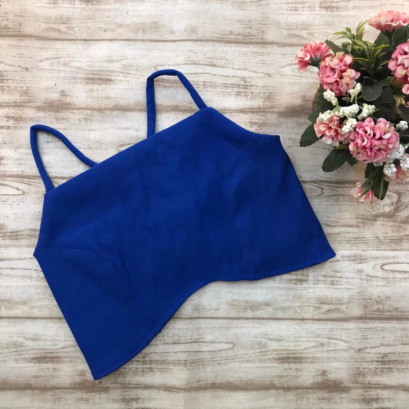 Cropped Gringa with detail in the middle and ties at the back Fashion 2023 111