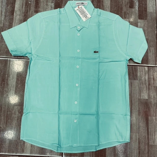 Men's Short Sleeve Beach Social Slim Hawaiian Cheap Shirt, Fabric and Viscose