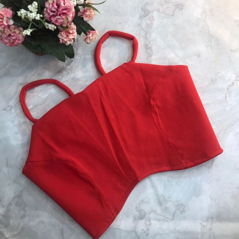 Cropped Gringa with detail in the middle and ties at the back Fashion 2023 111