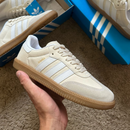 Tênis Casual Adidas Samba – Linha Premium Bege/Cinza