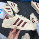 Adidas Superstar Premium – Bordô Dourado