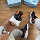 Tênis ASICS Pure Gel Masculino Azul Marinho Laranja