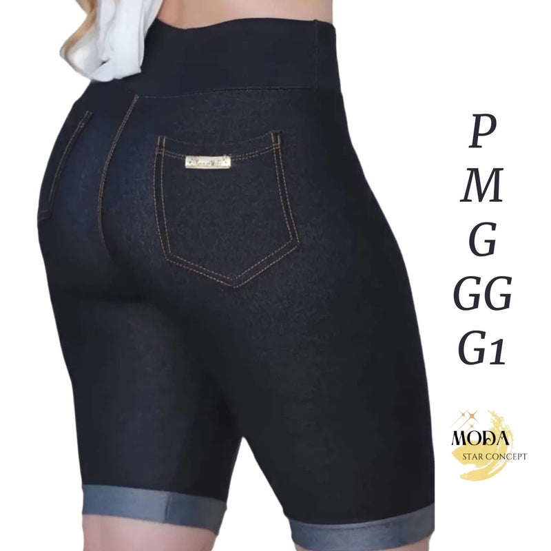 Women's Denim Shorts Bermuda Imitates Jeans Cos High Cotton