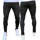 Calça Jeans Skinny Elastano Colada Preta Masculina Casual