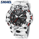 SMAEL Original Men's Watch Fashion Waterproof Military Watches Digital Casual Camouflage 8008M
