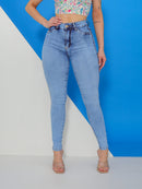 Bazzut Jeans CALÇA JEANS FEMININA Skinny Cós Alto Levanta Bumbum