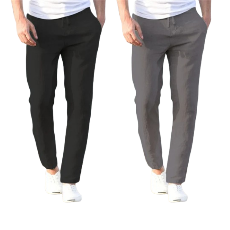 Kit 02 Calça de Linho / Algodão - Pardal