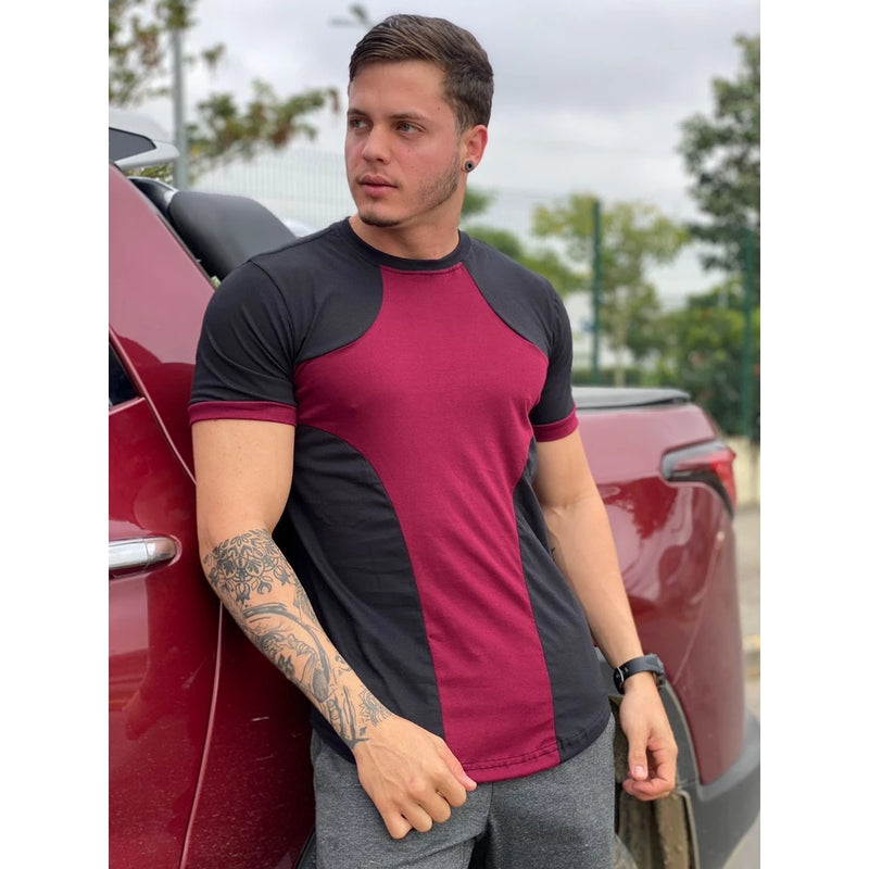 Camisa Longline masculina estampada, camisa oversized com estampa, camiseta Longline, blusa masculino