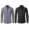 Kit 02 Camisa Social Versátil Anti-Odor Anti-Amassado - Slim Fit