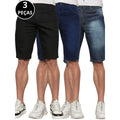Kit 03 Bermudas Jeans Masculina Casual