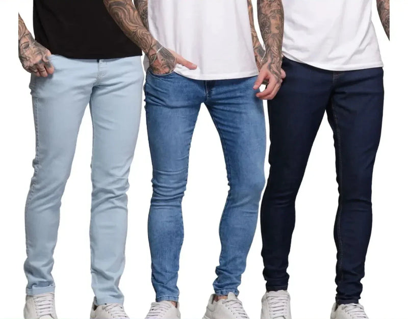 Kit 03 Calça Jeans Masculina Skinny