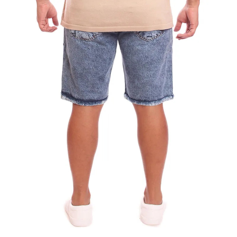Men's ripped denim shorts without elastane Ref 001