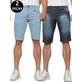 Kit 02 Bermudas Jeans Masculina Casual Moda Verão
