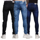 Kit 03 Calças Jeans Masculina Skinny Lycra