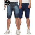 Kit 02 Bermudas Jeans Masculina Casual Moda Verão