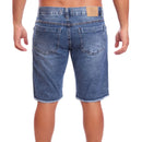 Men's ripped denim shorts with frayed hem without lycra Ref: 015
