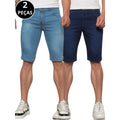 Kit 02 Bermudas Jeans Masculina Casual Moda Verão