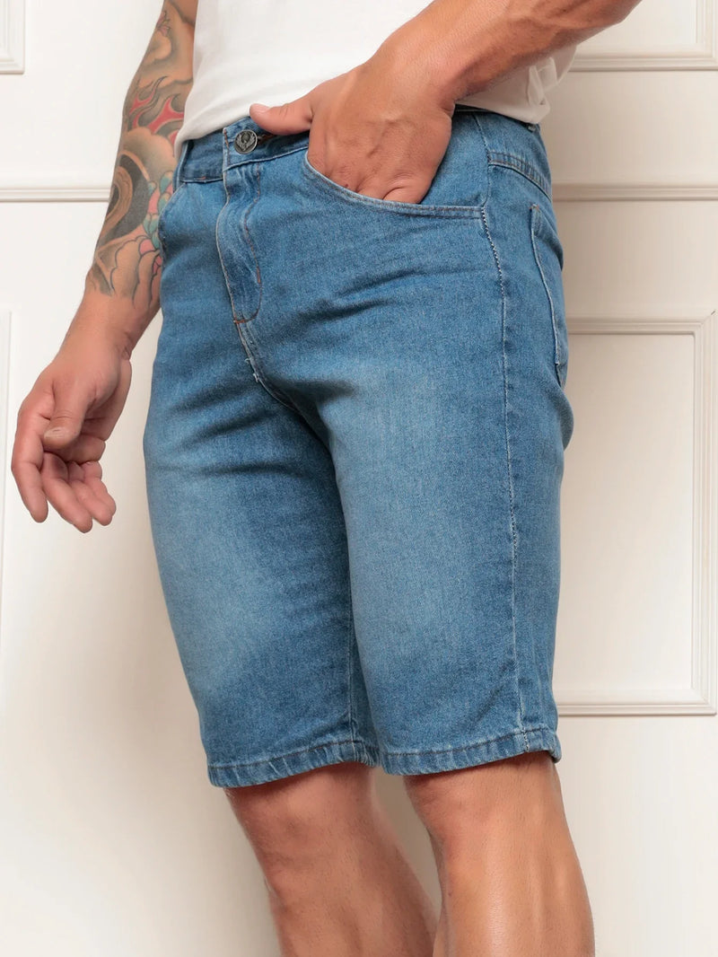 Kit 02 Bermuda Jeans Masculina Casual