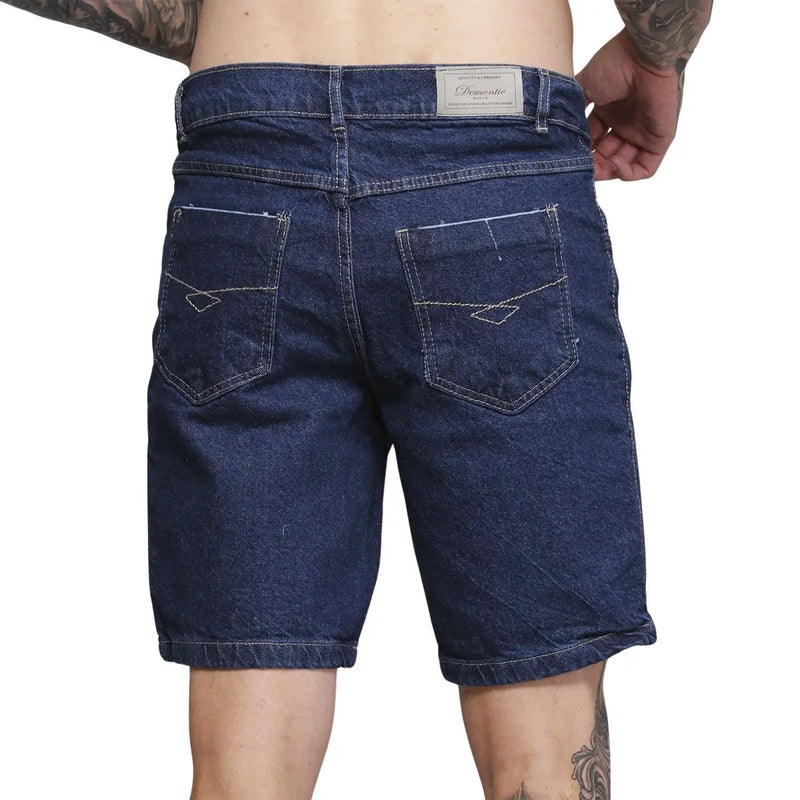 Kit 02 Bermuda Jeans Masculina Algodão