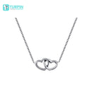 Caixa Rotativa Rosa Eterna Com Colar de Prata 925