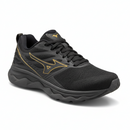 Tênis Mizuno Space 3 – Unissex Preto-Dourado