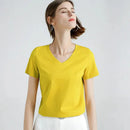 Camiseta Algodão Decote V