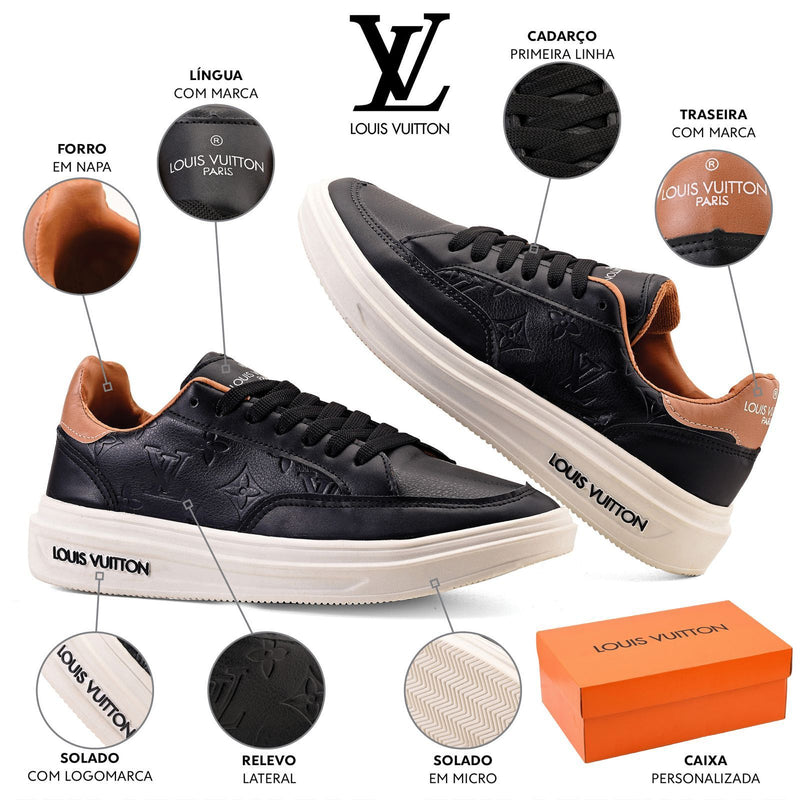 Sapatênis Masculino Couro Legítimo – Envio Garantido